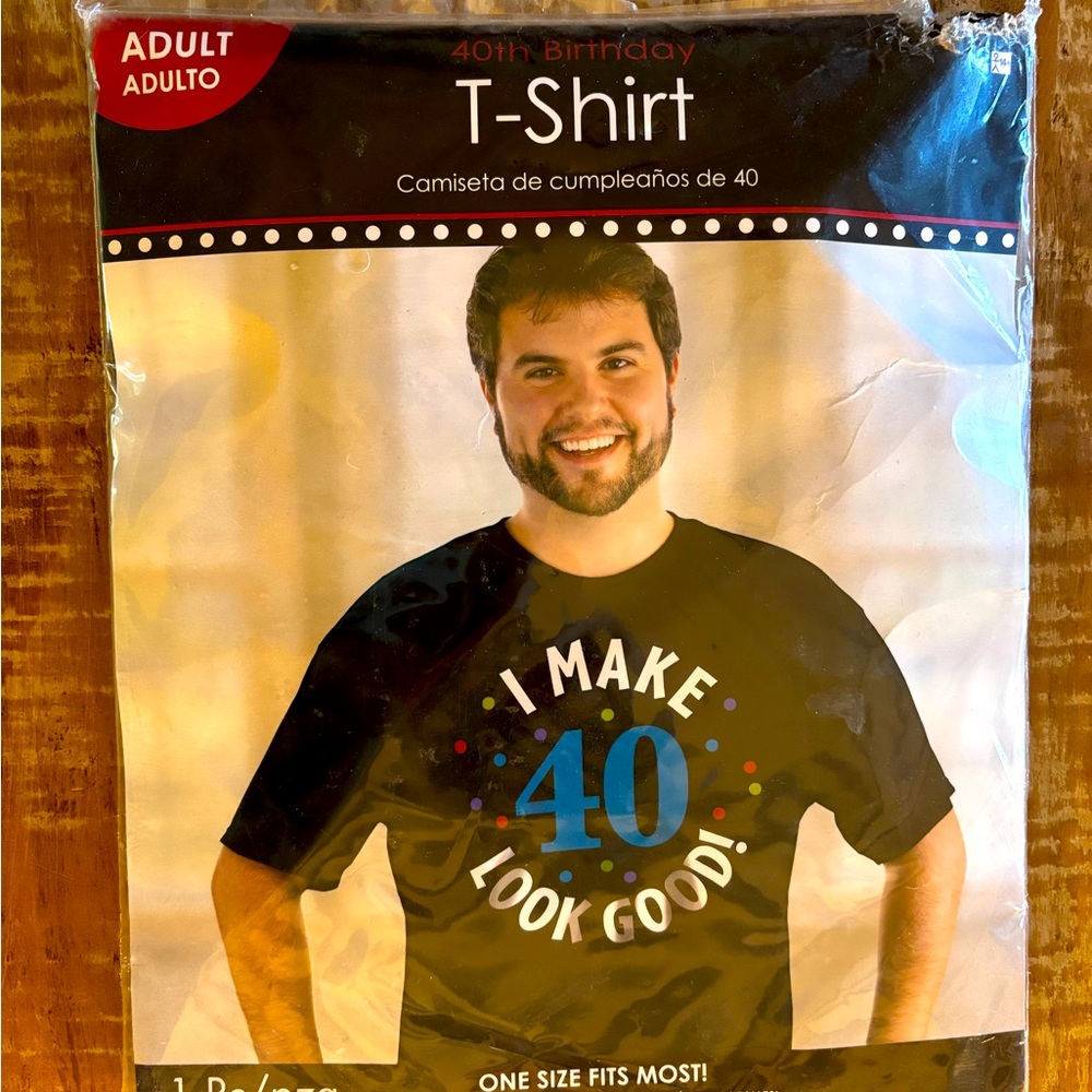 NEW! Black Birthday T-Shirt - I Make 40 Look Good